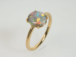 Anello opale oro 18k