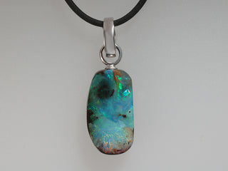 Australian Boulder Opal Pendant