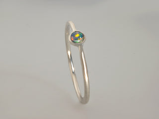 Anello opale australiano