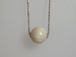 Collana opale perla arg.925