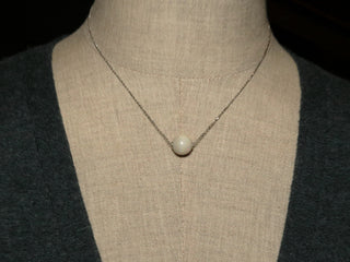 Collana opale perla arg.925