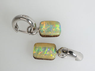 Orecchini opali boulder australiani