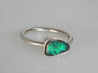 Anello opale australiano