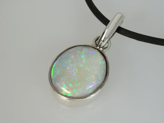 Pendente opale bianco australiano