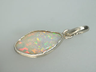 Pendente opale in argentium 935