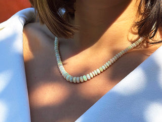 Collier d'opales australiennes