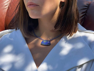 Collier opale boulder