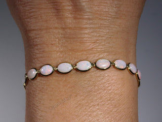 Bracciale opali bianchi