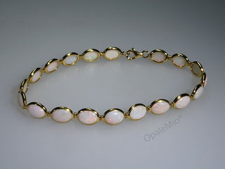 Bracciale opali bianchi